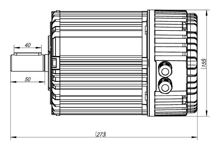 F80ECI IE5 Высокоэффективный EC-двигатель IP67 Бесщеточный двигатель постоянного тока